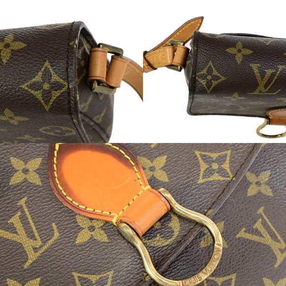 LOUIS VUITTON Saint Cloud MM Shoulder Bag Monogram Leather Brown - Picture 9 of 15